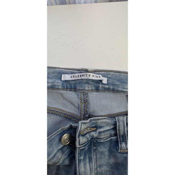 Celebrity Pink Distressed Skinny Jeans Size 13 - Picture 9 of 9